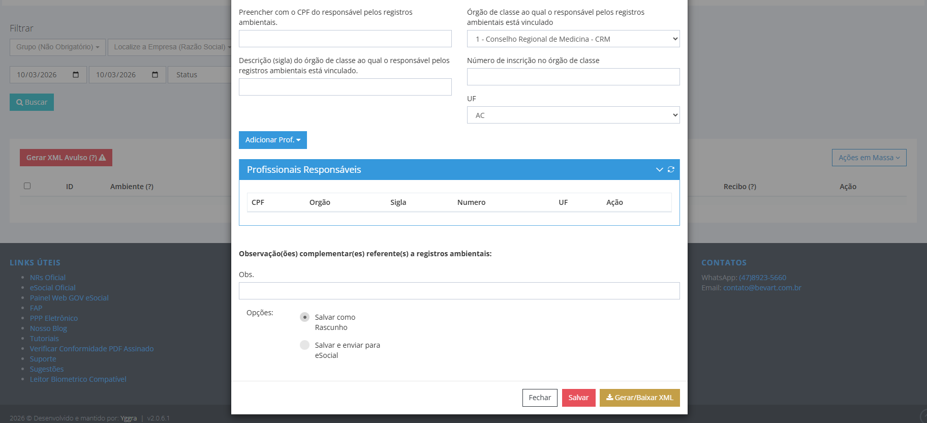eSocial SST